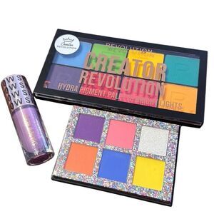 Revolution Makeup Hydra Bright Colors Eyeshadow Palettes + Liquid (A)